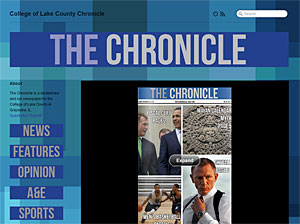 Screenshot of The Chronicle online