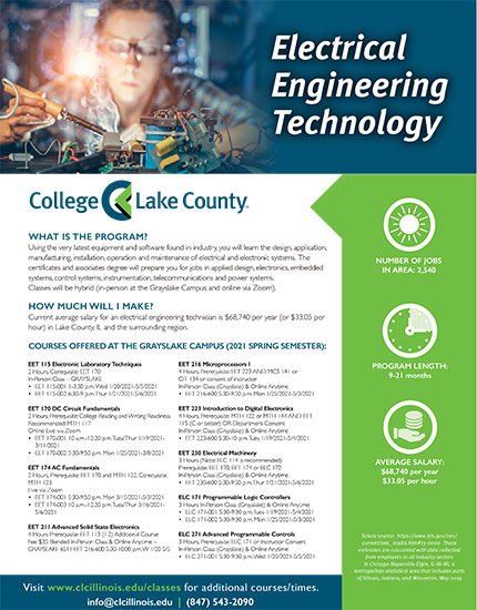 Electrical Engineering Technology Program Flier